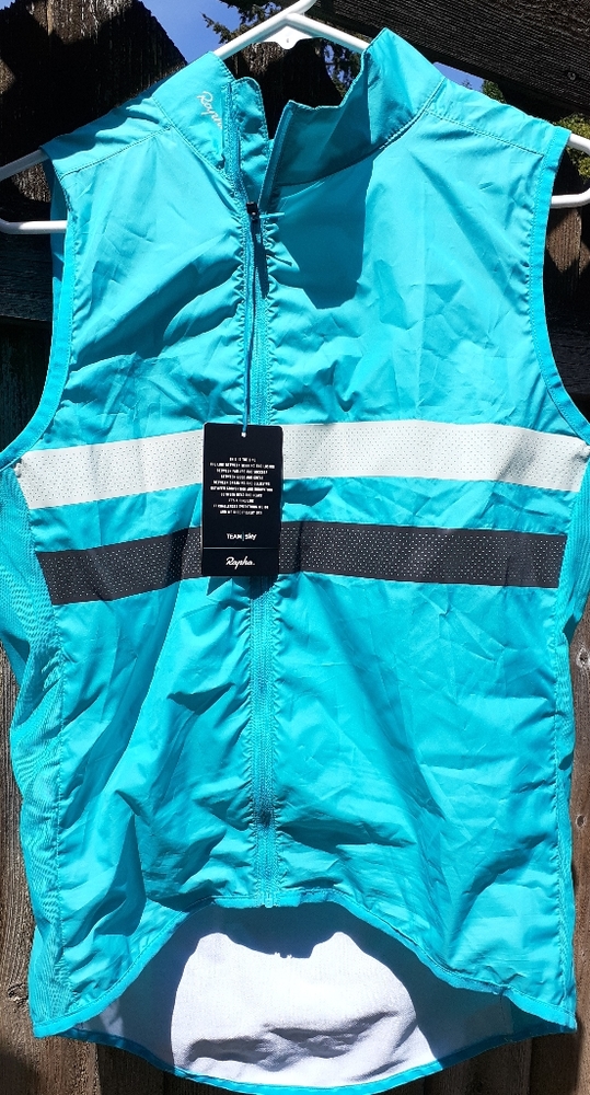 authentic Rapha Team Sky wind vest gilet Medium